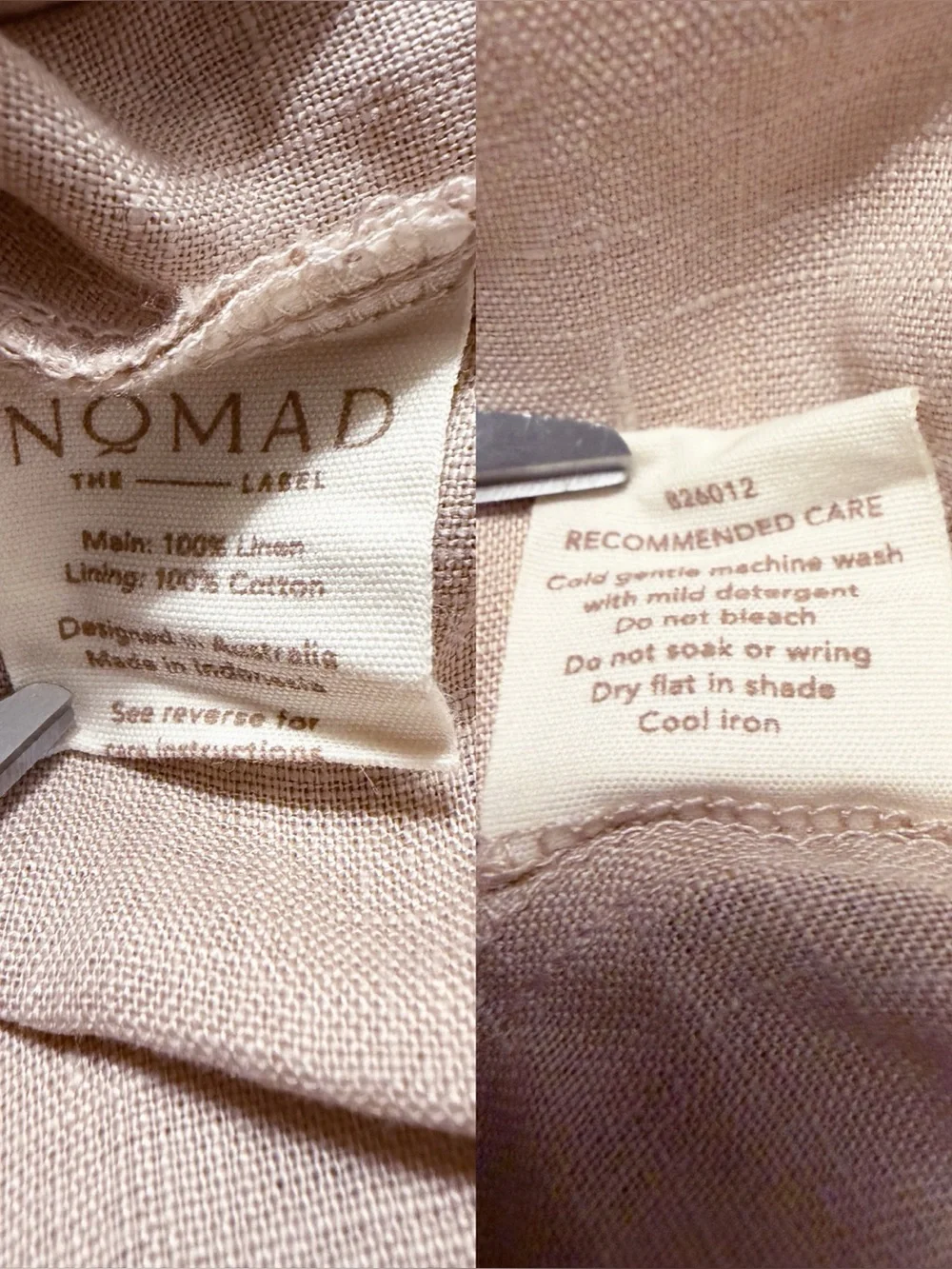NWT Nomad The Label Aurora French Linen Maxi Skirt in Tea Rose